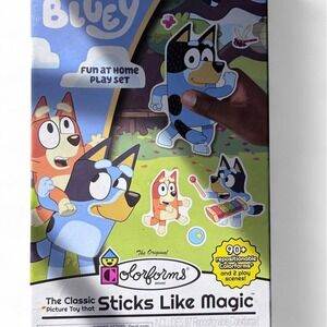 Bluey Fun at Home Colorforms Play Set 90+ Repositionable Vinyl Clings 1895